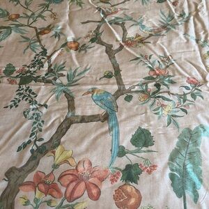 Pottery Barn King Duvet Cover and 2 Matching Euro Pillow Shams